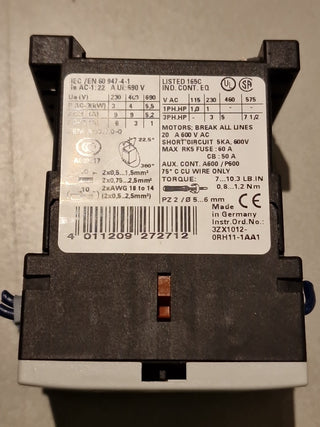 SIEMENS 3RT1016-1BB42 3-pole contactor1