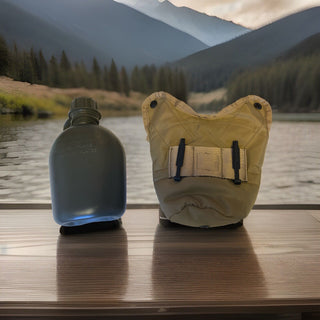 Mil-Tec - US Plastic Canteen - Feldflasche mit Hülle  - Coyote4