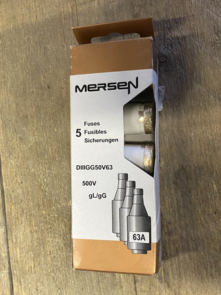 Mersen Diazed Sicherung DIII 63A Schmelzsicherung neu1
