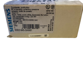Siemens 3SB3645-0AA61 Drucktaster 22mm beleuchtet 3SB3 neu0