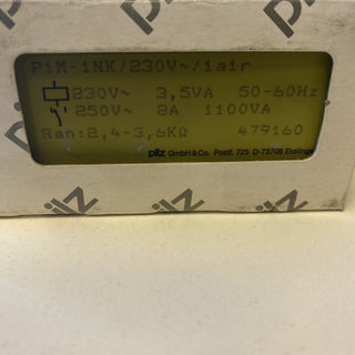 PILZ P1M-1NK 230V Sicherheitsschaltgerät Temperaturüberwachung Relais 4791603