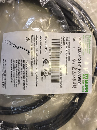 M12 St. 90° / M12 Bu. 0° CANopen/DeviceNet5