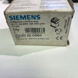 Siemens 3TH2022-0BB4 Hilfsschütz | 24V DC | 2NO + 2NC | NEU & OVP4