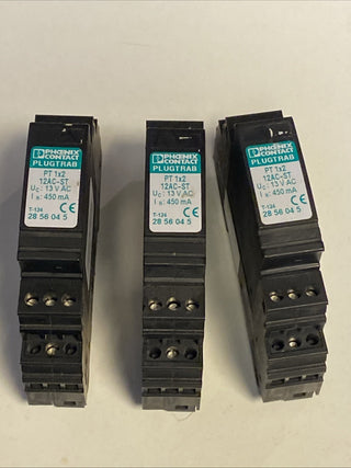 3X Phoenix Contact Überspannungsschutzstecker PT1X2-12AC-ST 28560450
