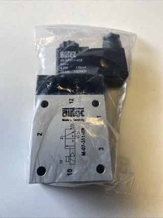 Airtec M-07-311-HN 24V 3/2-Wege-Magnetventil G 1/4" Pneumatik – NEU & OVP