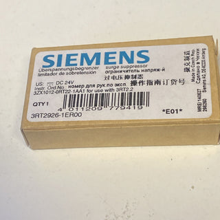 Siemens 3RT2926-1ER00 Surge Suppressor Uberspannungsbegrenzer0