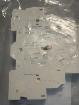 Schneider Electric GVAN11 ist ein seitlicher Hilfsschalterblock (Hilfskontakt)2