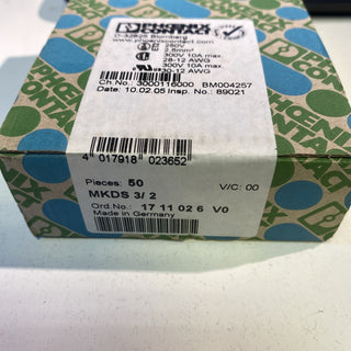 50X Phoenix Contact 1711026 MKDS 3/ 2 COMBICON control Printklemme1