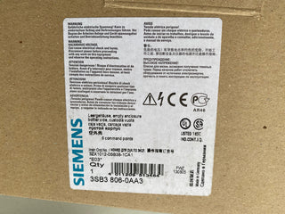 Siemens SIRIUS 3SB3 806-0AA3 Leergehäuse, 6 Befehlsstellen, IP65 – NEU & OVP0