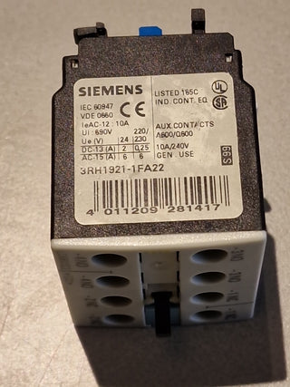 Siemens 3RH1921-1FA22 Hilfsschalterblock SIRIUS – gebraucht4