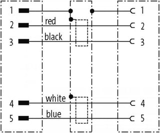 M12 St. 90° / M12 Bu. 0° CANopen/DeviceNet3