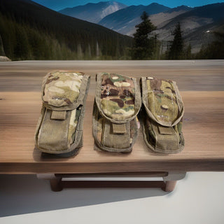 3x MOLLE 2-Magazin Munitionstasche, 5.56mm, NSN 8465-01-580-0701, MultiCam4