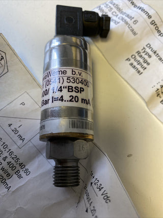 NieuweWeme HT 400 Drucktransmitter | 0-16 bar | 1/4" BSP | NEU11