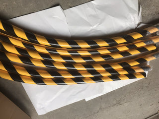 Arbeitsschutz Posten 6x1 Meter Schlagprofilschutz – Halbrund 40/40/8 Neu3