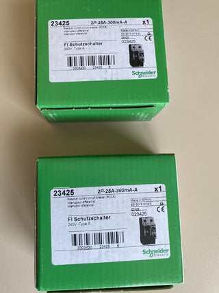 FI 2P-25A-300mA-A Fehlerstromschutzschalter 25A 0,3A 2pol.3