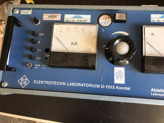 Ableitstromprüfer JF28 Elektrotechnik Laboratorium ETL Prüftechnik D-7015 Kornta3