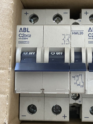 4X ABL Sursum C2DC2 Leitungsschutzschalter, Sicherungsautomat 230V0