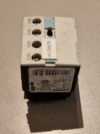 Siemens 3RH1921-1LA11 Hilfsschalterblock Hilfsschütz 1NO+1NC S0-S12 Gebraucht3