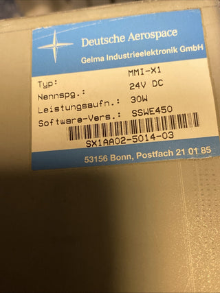 MBB Gelmo Gelma Typ: MMI-X1 30W MMI-X1 Panel SX1AA02-5014-032
