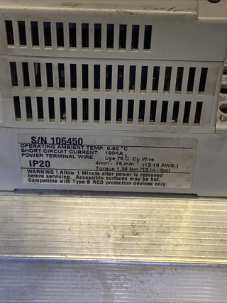 Allen-Bradley 160-BA06NPS1 Smart Speed Controller (SSC) – 2,2 kW / 3 HP5