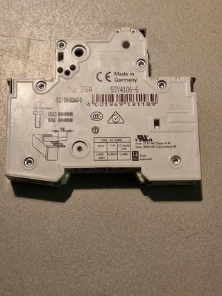 2xSiemens Leitungsschutzschalter 5SY4106-6 breaker 5SY41 MCB B6 230/400V#111
