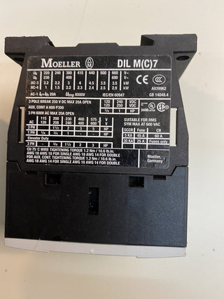 Eaton Moeller DILM7-10 Leistungsschütz 24V DC 3kW – 276565 – Top Zustand1