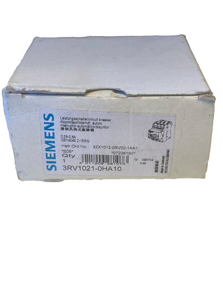 Siemens SIRIUS 3RV1021-0HA10 Leistungsschalter 0,55...0,8 A (Baugröße S00) Neu1
