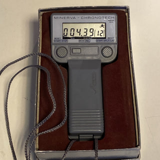 Minerva Chronotech Swiss 324 digitale Stoppuhr – Profi-Qualität – Vintage/Gebrau3