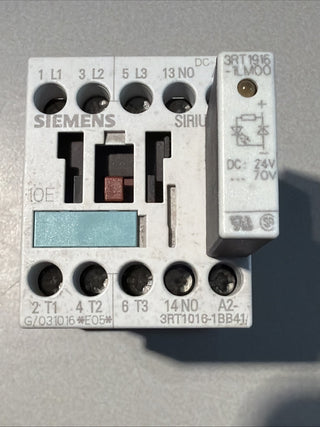 1x Siemens Sirius Schütz 3RT1016-1BB41 S00 24V DC 4kW 9A Schraubanschluss GEB0