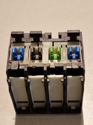 Siemens 3RH1921-1HA31 Hilfsschalterblock Hilfsschütz S0-S12 3NO+1NC Gebraucht2