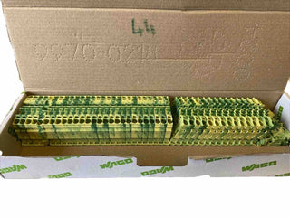 44x WAGO 2004-1207 2-Leiter Schutzleiterklemme 0,5-4(6)qmm Grün/Gelb1