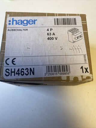 Hager SH463N Ausschalter 4-polig 63A – NEU & OVP0