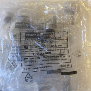 6x Amphenol Tuchel T 3403 000 U Gerätedose | 6-Polig | M16 | NEU3
