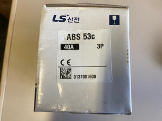 LS Metasol ABS 53c 40A 3P Kompaktleistungsschalter Artikelnummer TGCC150728-2400