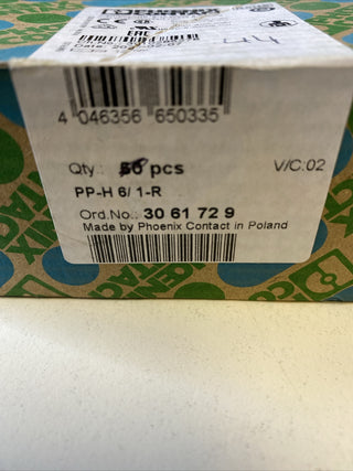 44x Phoenix Contact Stecker 3061729 Typ PP-H 6/ 1-R2