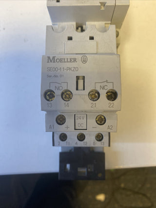Eaton Klöckner Moeller PKZM0-6,3 Motorschutzschalter + SE00-41-PKZ0 Hilfsschalt3