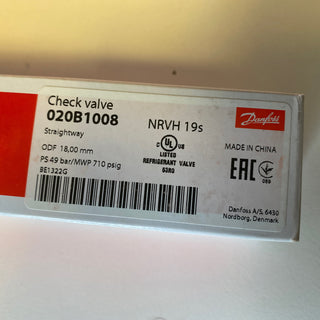 Danfoss Rückschlagventil NRVH 19s (18mm) – Typ 020B1008 – NEU & OVP1
