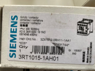 Siemens SIRIUS Leistungsschütz 3RT1015-1AH01 | Baugröße S00 | 48V AC | NEU & OVP0