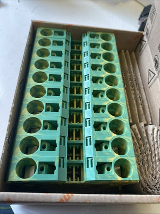 10x Weidmüller ZPE 35 Schutzleiter-Reihenklemme (Art.-Nr. 1739650000) – NEU & OV