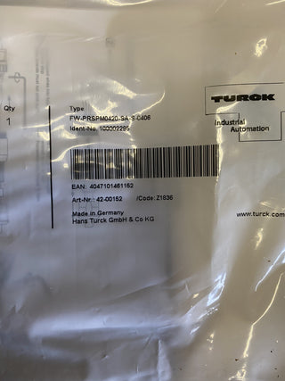 Turck FW-PRSPM0420-SA-S-0406 | M8 Stecker 4-polig konfektionierbar | NEU & OVP0