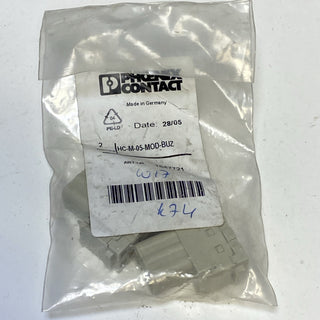 2x Phoenix Contact HC-M-05-MOD-BUZ - Kontakteinsatzmodul 16477211