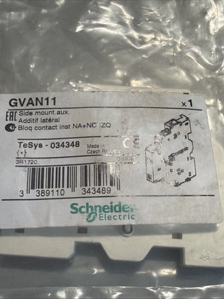 Schneider Electric GVAN11 ist ein seitlicher Hilfsschalterblock (Hilfskontakt)0
