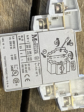 2X Moeller AWG 18-14 NHI11-PKZ01