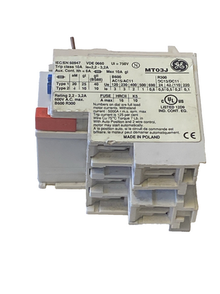 ABB / General Electric MT03J Thermisches Überlastrelais | 2,2 - 3,2 A | Gebrauch0