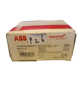 ABB 1SAM250000R1011 / Motorschutzschalter MS116-16,0 10-16A0