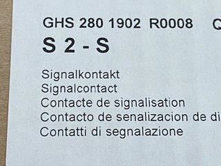 5X ABB Schalter Signal Schutzkontakt S2 - S0