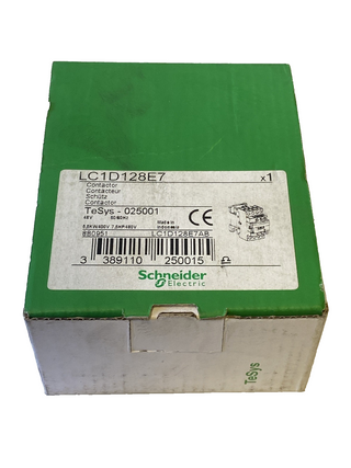 Schneider Electric TeSys LC1D128E7 Leistungsschütz - 4-polig - 48V AC - NEU1