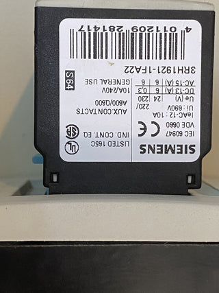 Siemens Sirius 3RT1044-1B...0 3RT1044-1BB40 24V DC