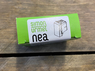 50x Urmet Simon Nea Schalter 1P 10A 10101AC | Dunkler Stahl Acciaio Scuro | NEU2