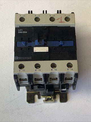 Telemecanique LC1D80004F7 Leistungsschütz TeSys D – 110V AC – 125A – 4-polig (41
